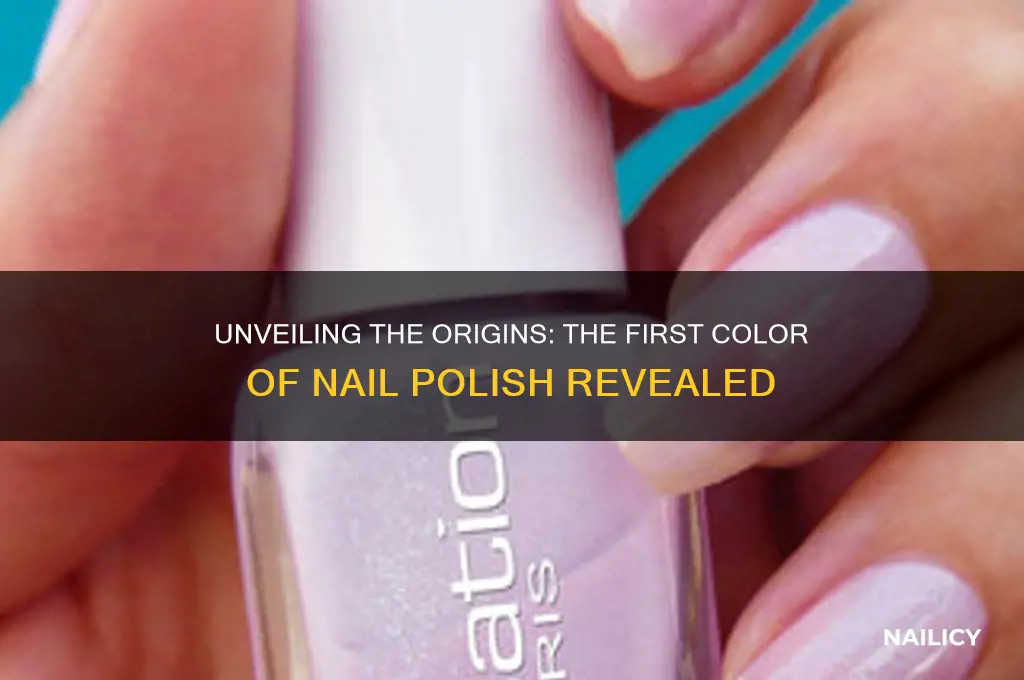 what was the first color of nail polish
