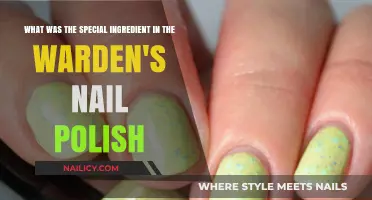 Unveiling the Warden's Secret: The Surprising Ingredient in Her Nail Polish