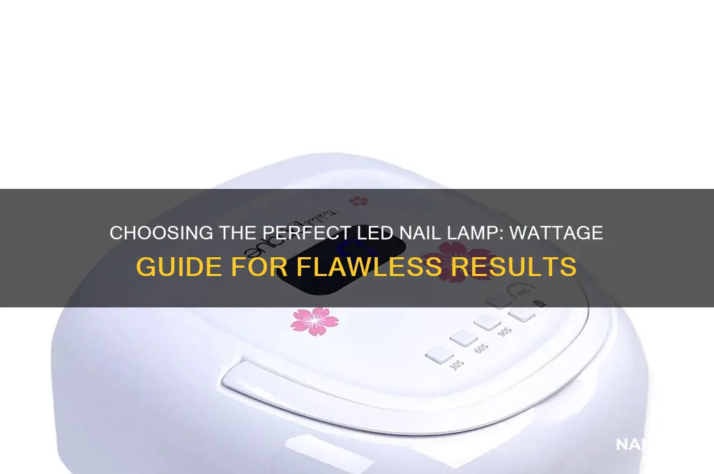 what watt led nail lamp is best