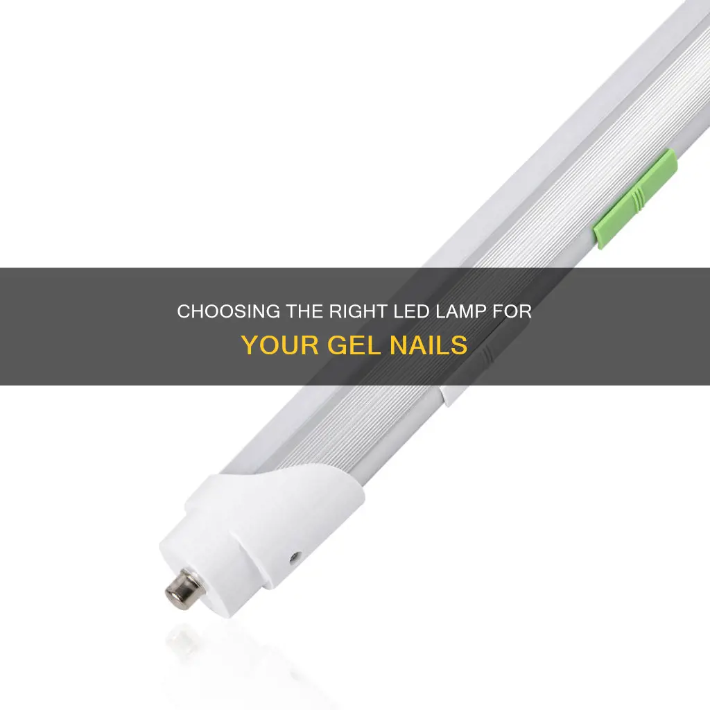 what wattage led lamp is needed for artificial gel nails