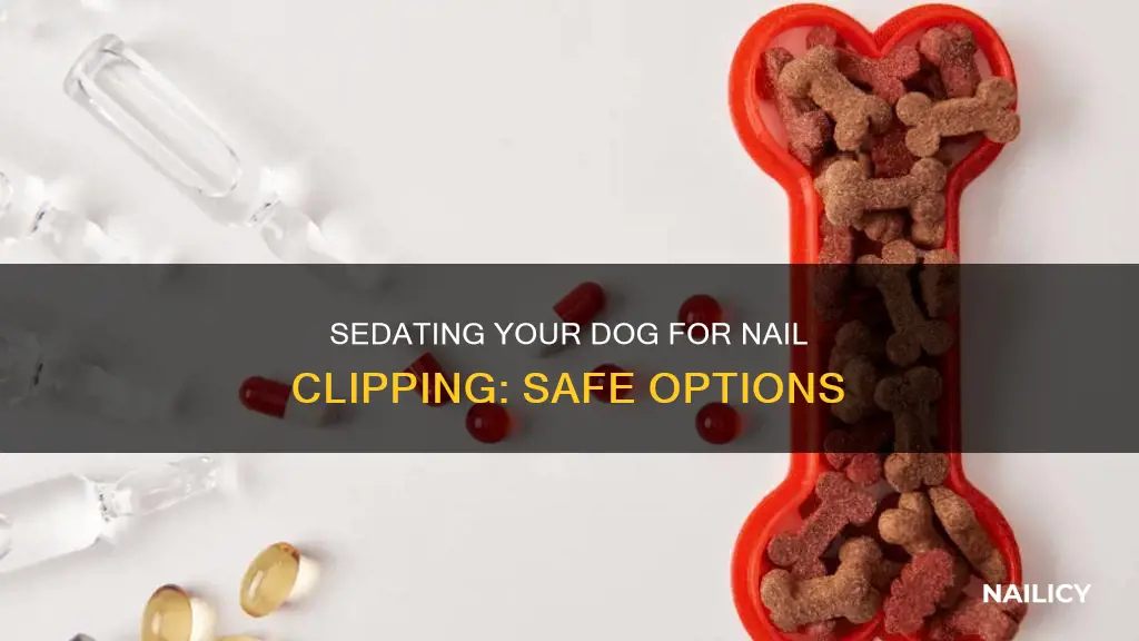 what will actually sedate my dog to cut his nails