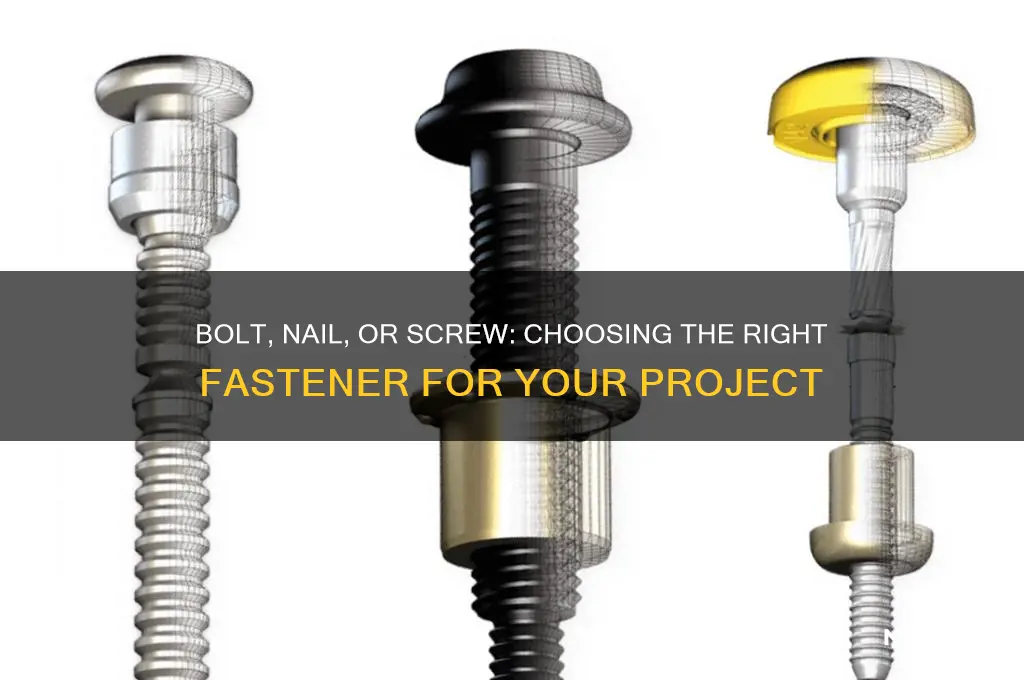 what word goes with bolt nail screw