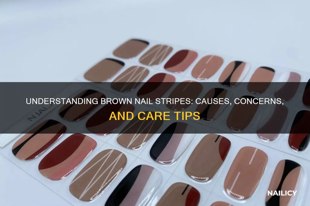 what would a brown nail stripe be