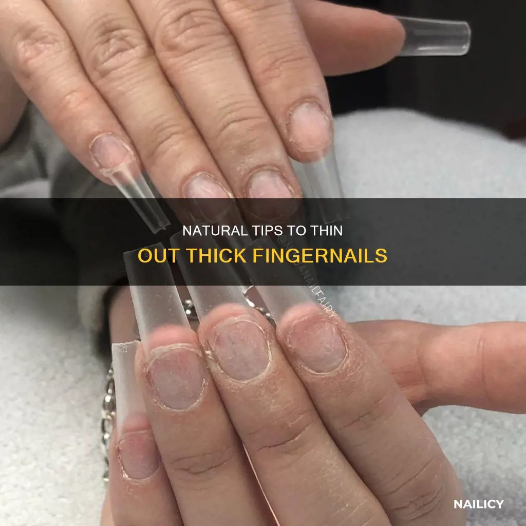 what would make finger nails thinner