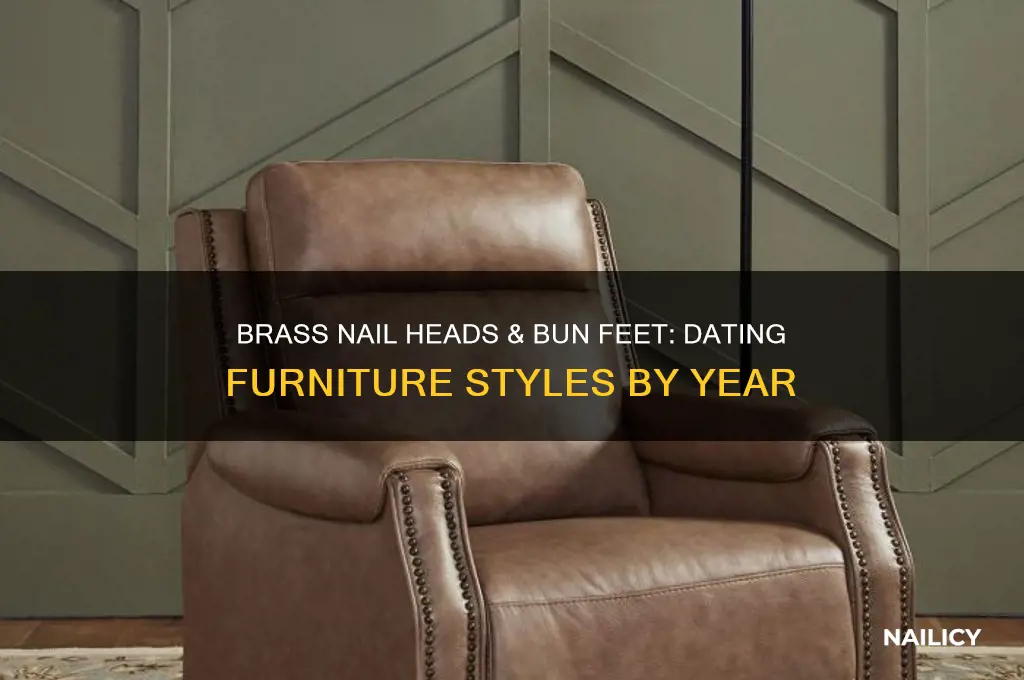 what year brass nail heads bun feet furniture