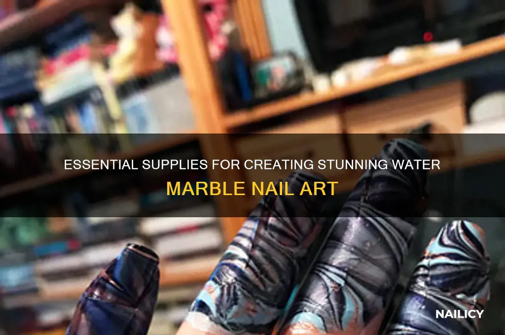 what you need to make water marble nails