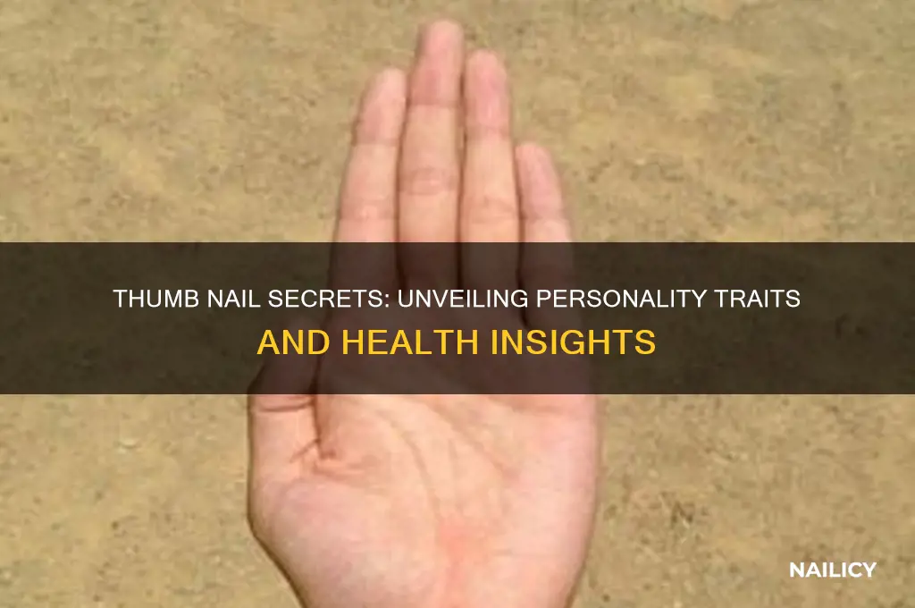 what your thumb nail says about you