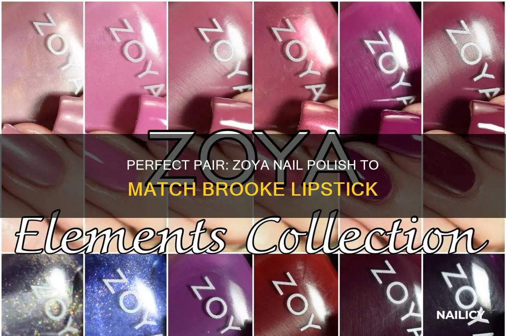 what zoya nail polish goes with brooke lipstick