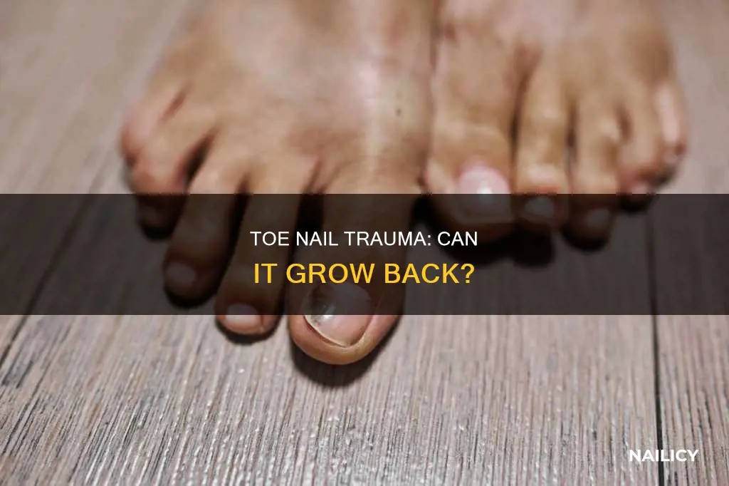 when a toe nail comes off will it grow back