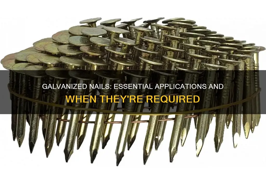 when are galvanized nails required