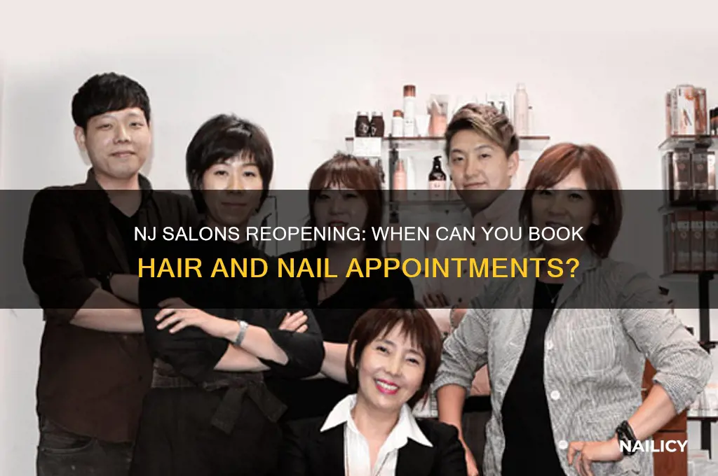 when are hair and nail salons opening in nj