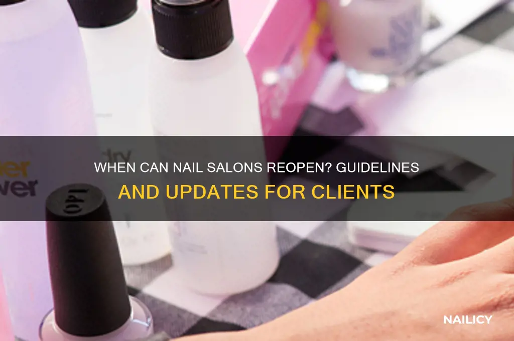when are nail salons able to open