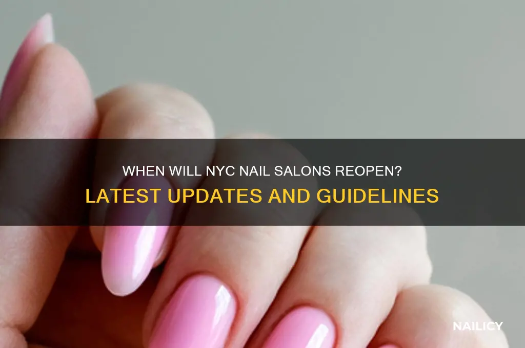 when are nail salons going to open in new york