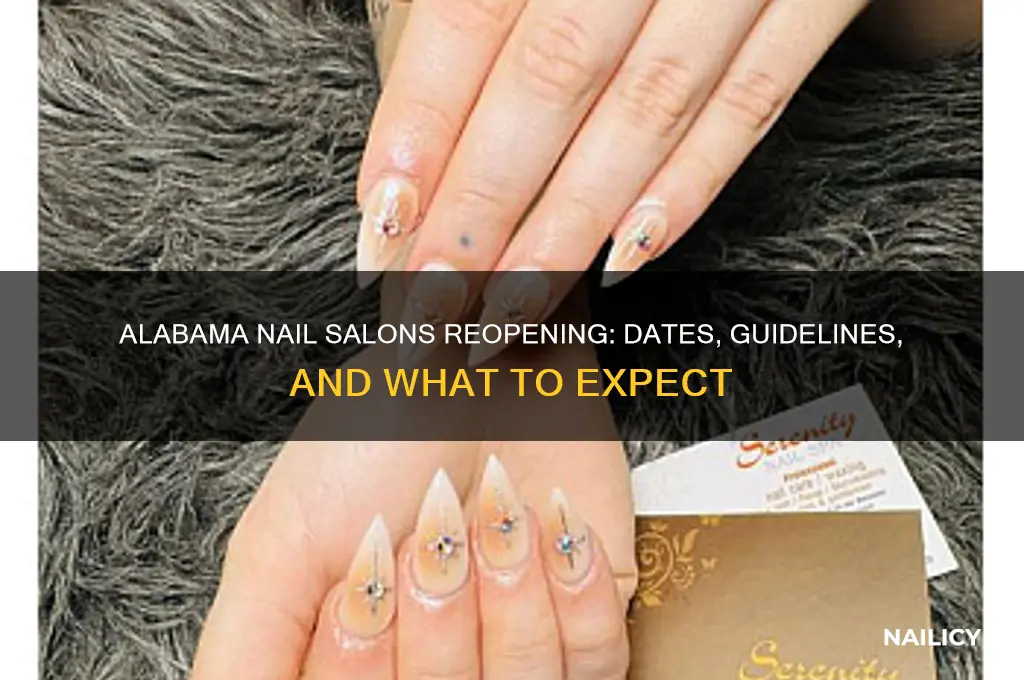 when are nail salons opening back up in alabama