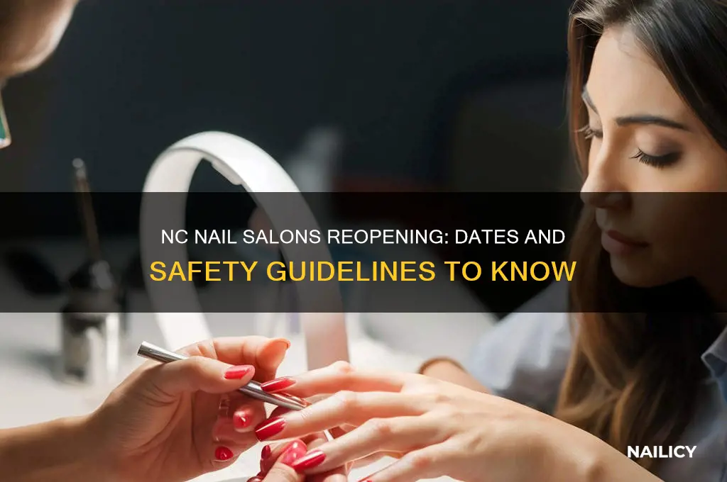 when are nail salons opening back up in nc