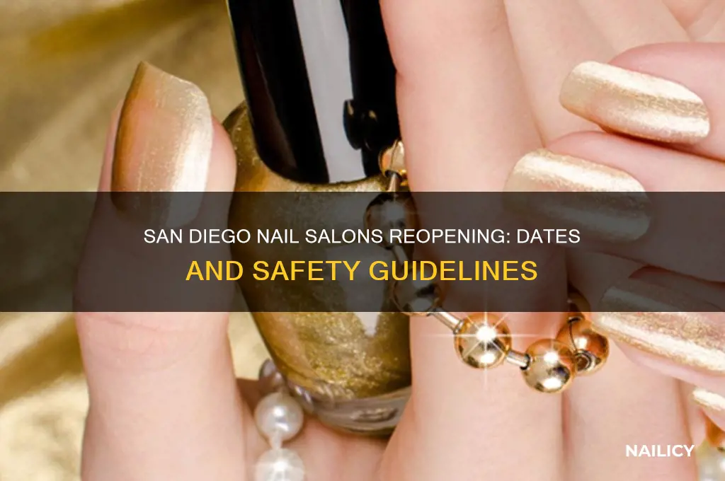 when are nail salons opening back up in san diego