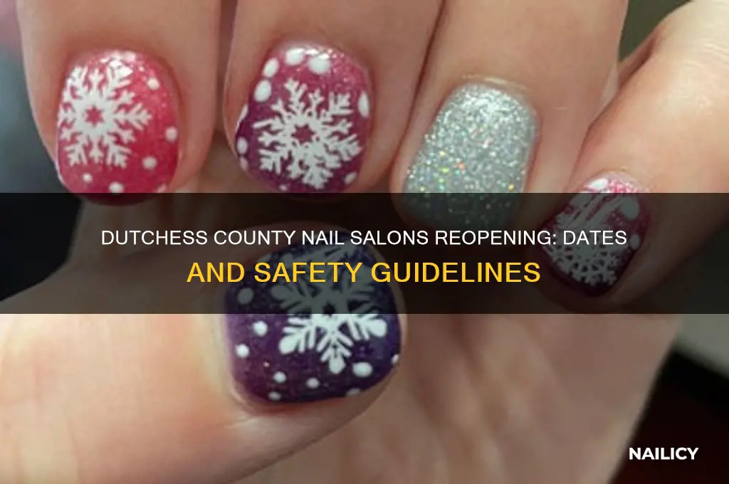 when are nail salons opening in dutchess county