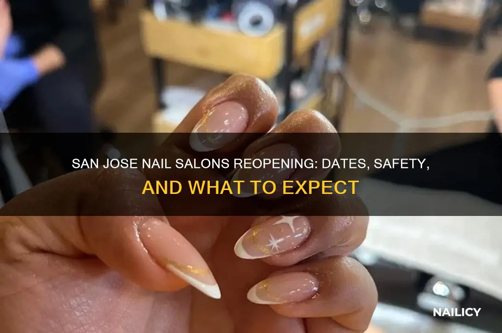 when are nail salons opening in san jose