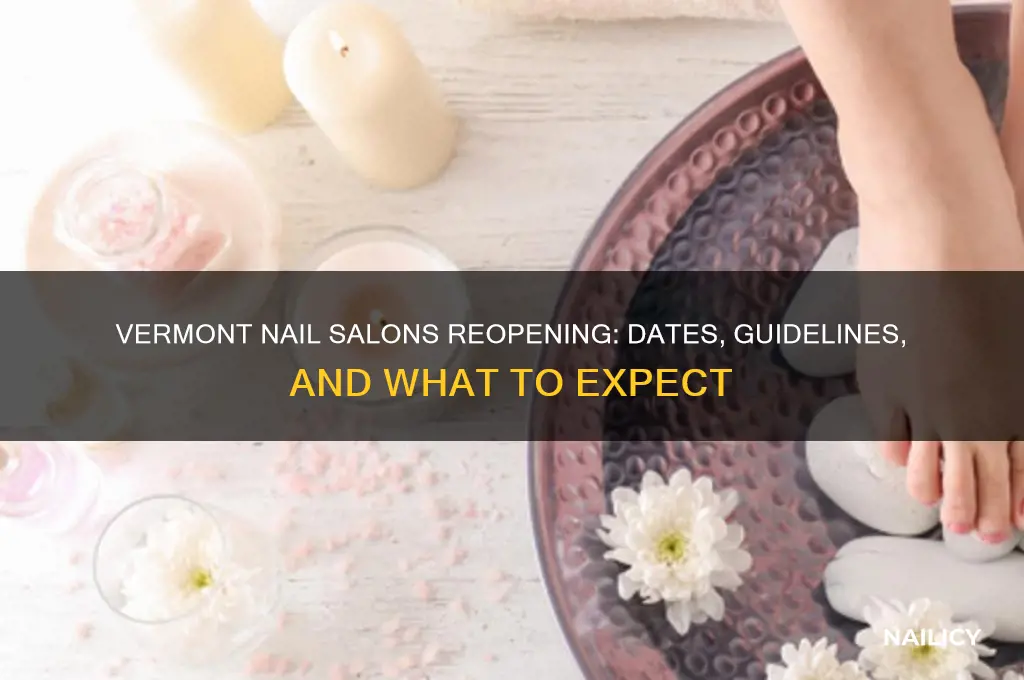 when are nail salons opening in vermont
