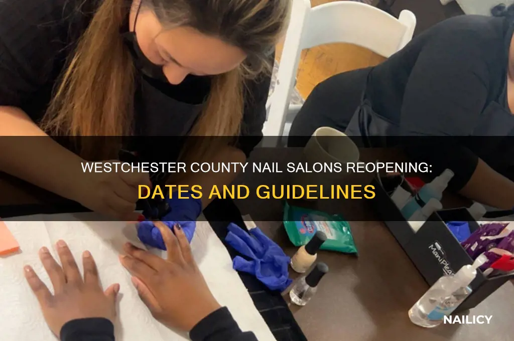 when are nail salons opening in westchester county