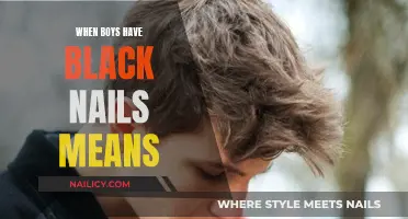Black Nails on Boys: What Does It Mean?