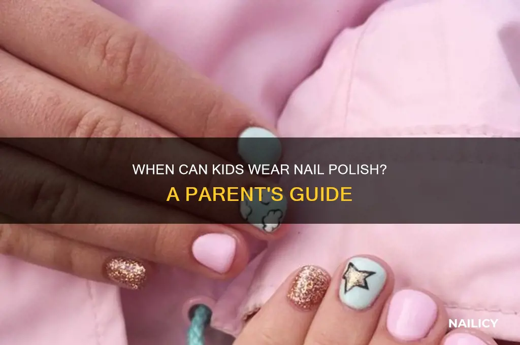 when can children wear nail polish