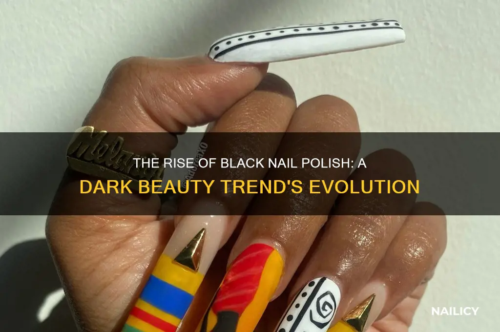 when did black nail polish become popular