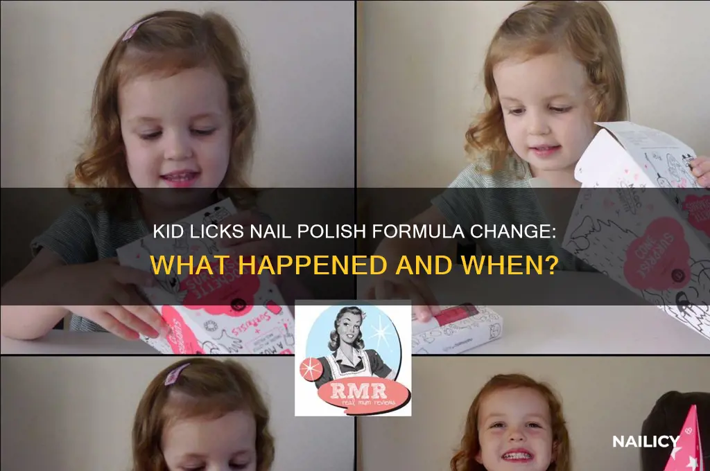 when did kid licks nail polish change their formula