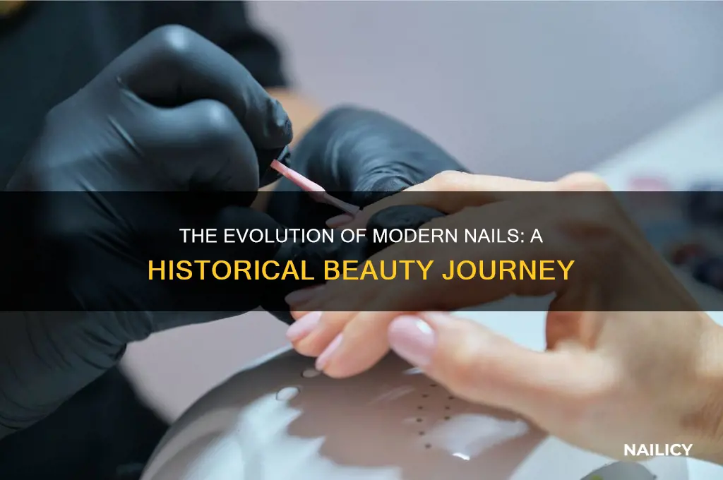 when did modern nails start