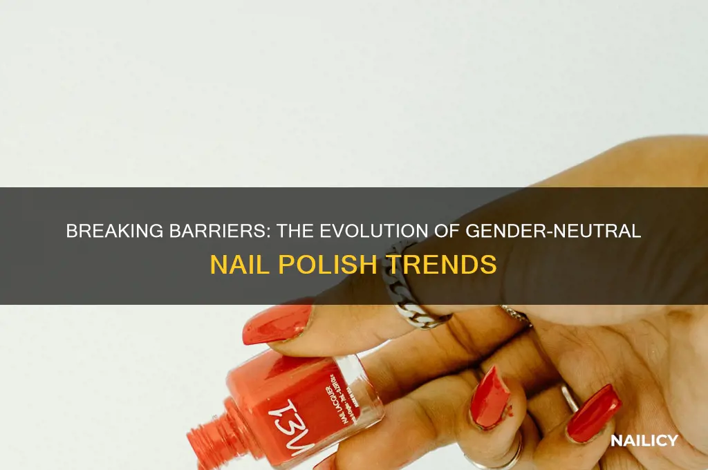 when did nail polish become gender neutral