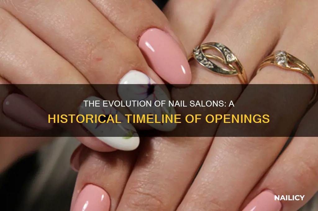 when did nail salons open