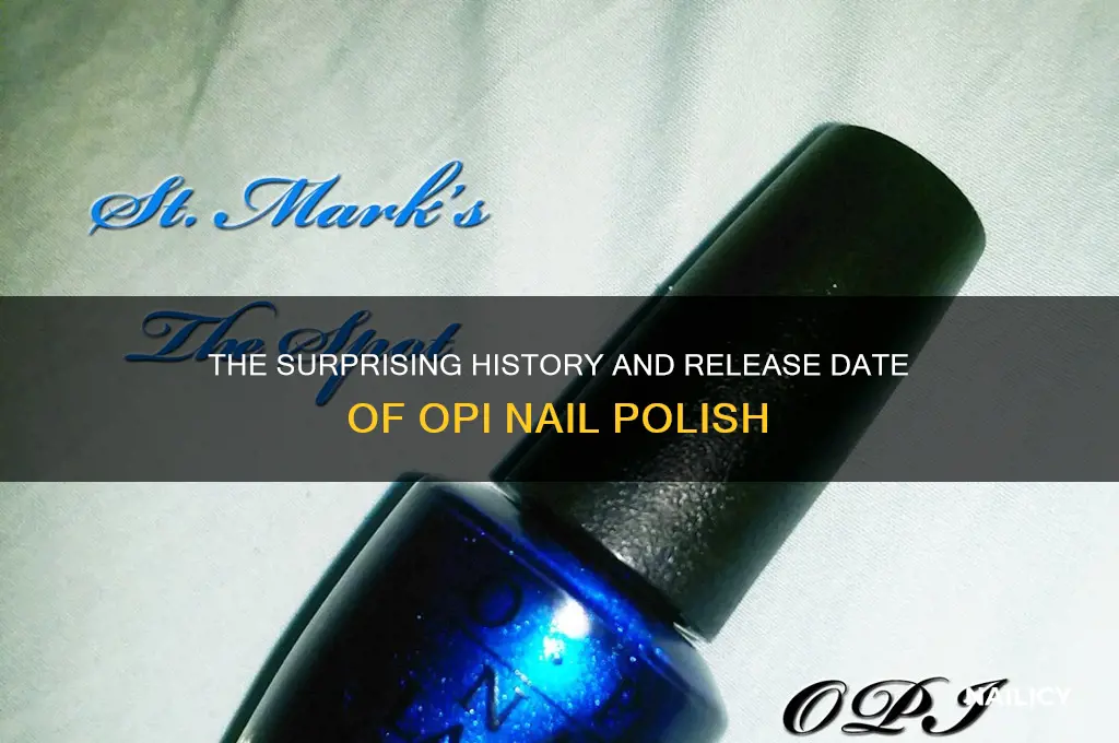when did opi nail polish come out