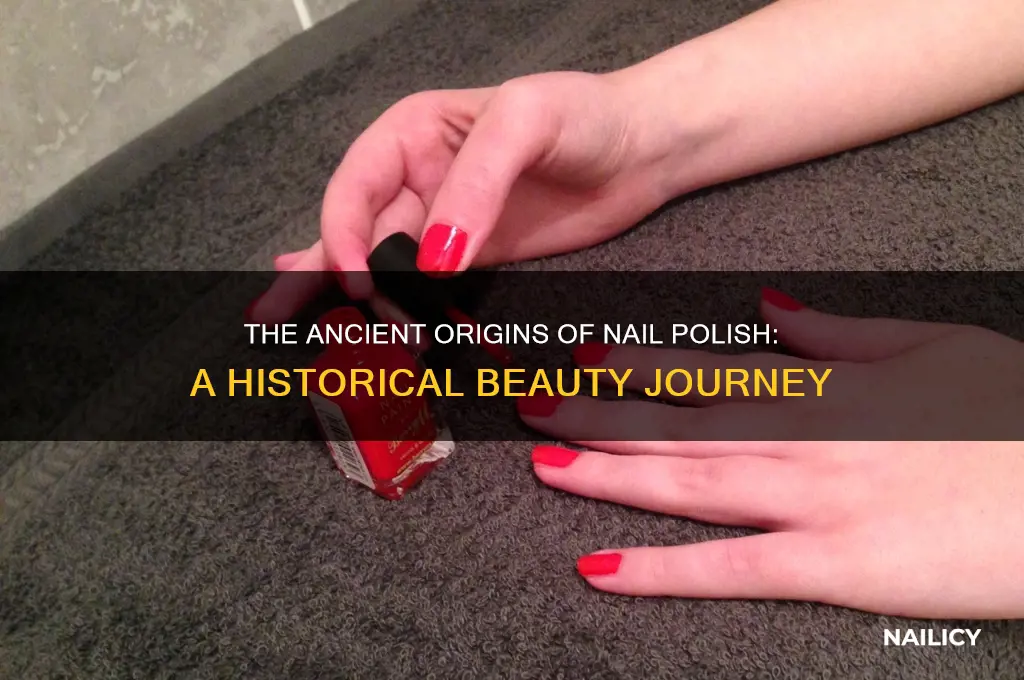 when did people start wearing nail polish
