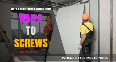 Sheetrock Fastening Evolution: Transitioning from Nails to Screws