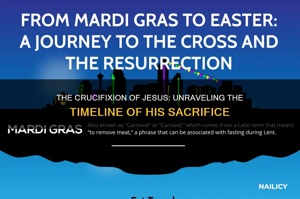 when did they nail jesus to the cross