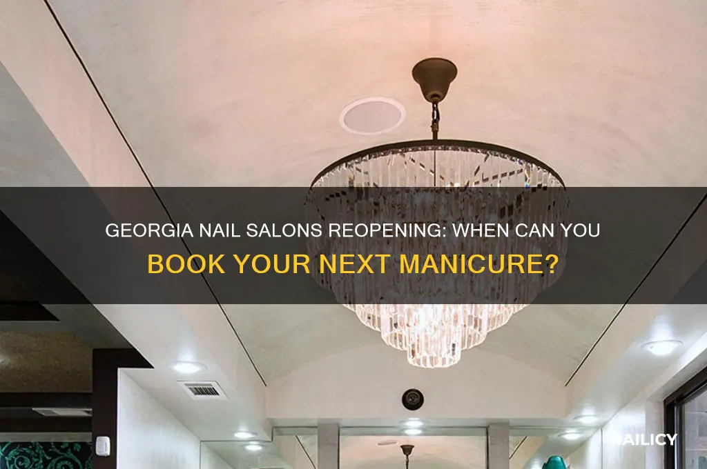 when do nail salons open back up in georgia