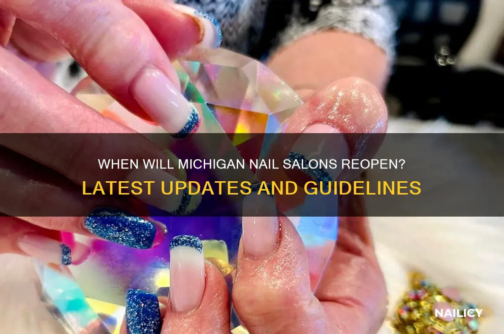 when do nail salons open back up in michigan