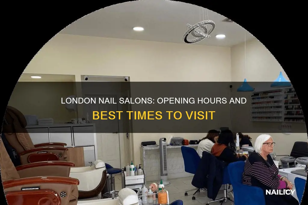 when do nail salons open in london
