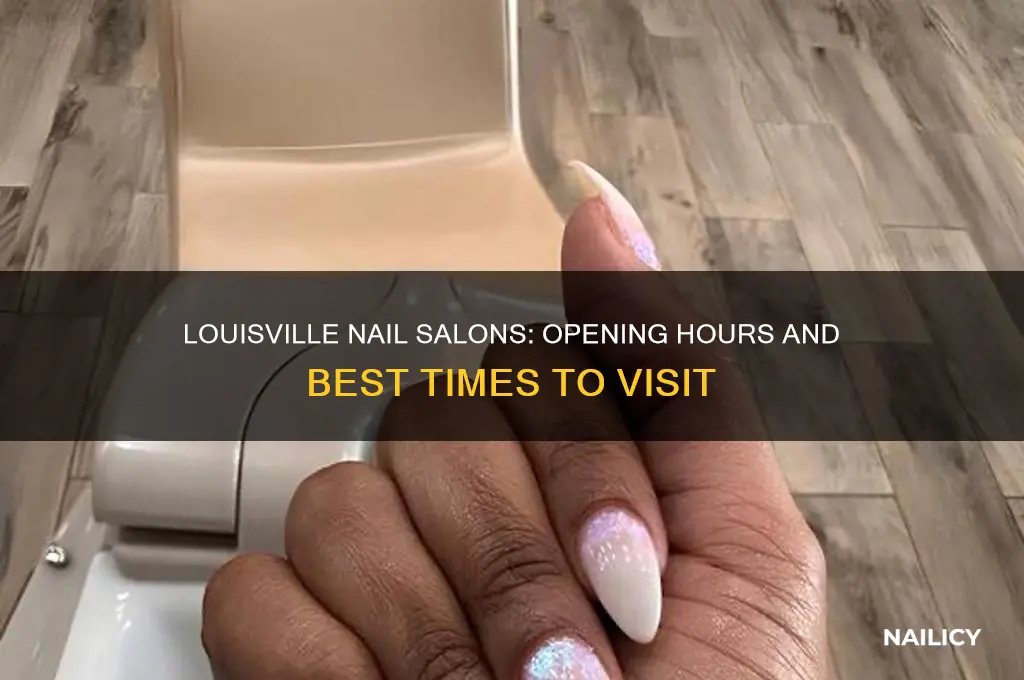 when do nail salons open in louisville kentucky