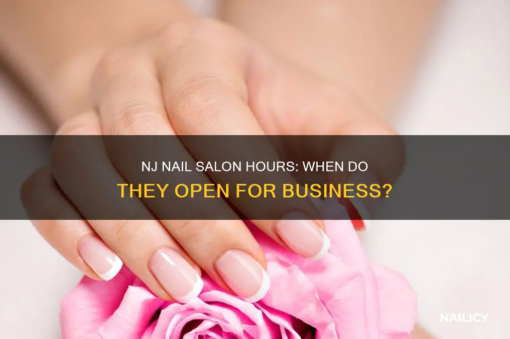 when do nail salons open nj