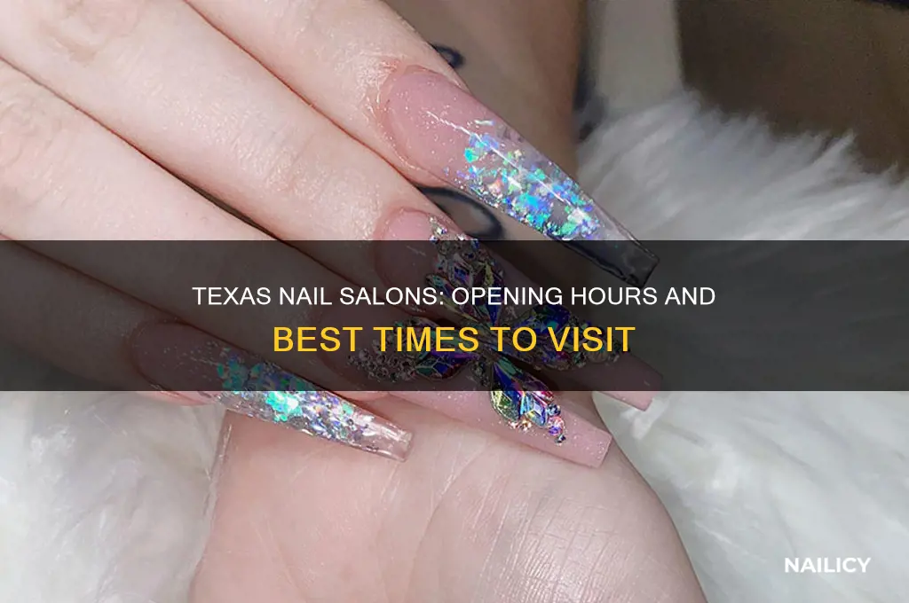 when do nail salons open texas