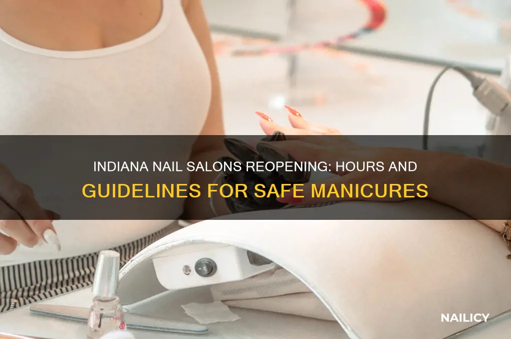 when do nail salons open up in indiana