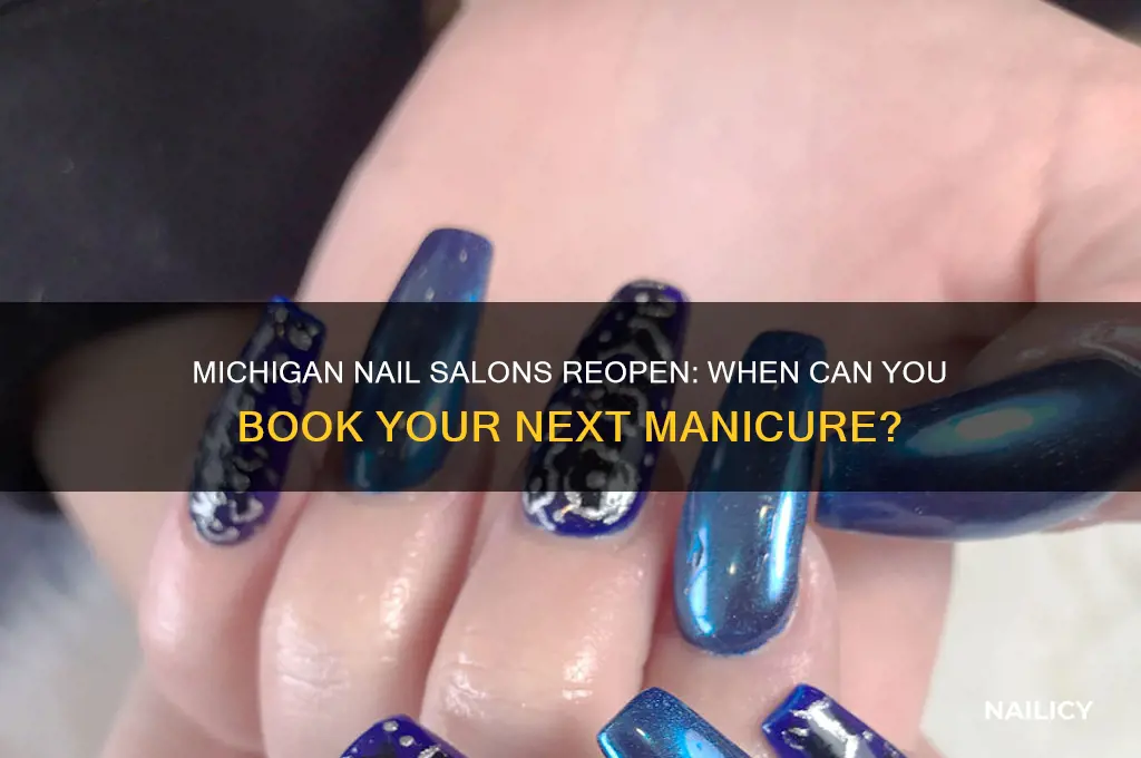 when do nail salons open up in michigan