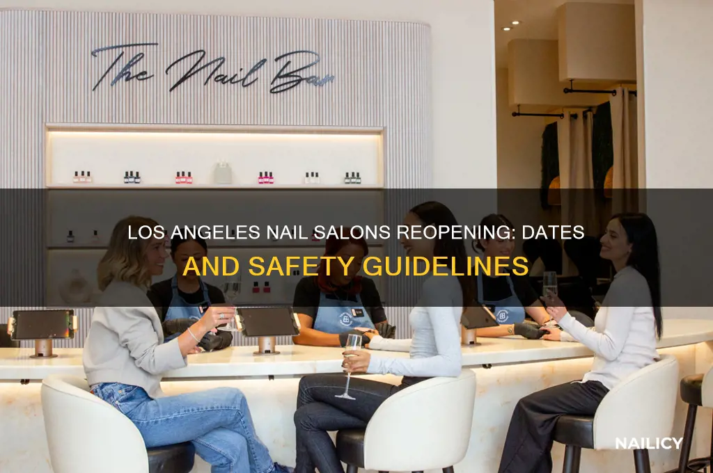 when do nail salons reopen in los angeles