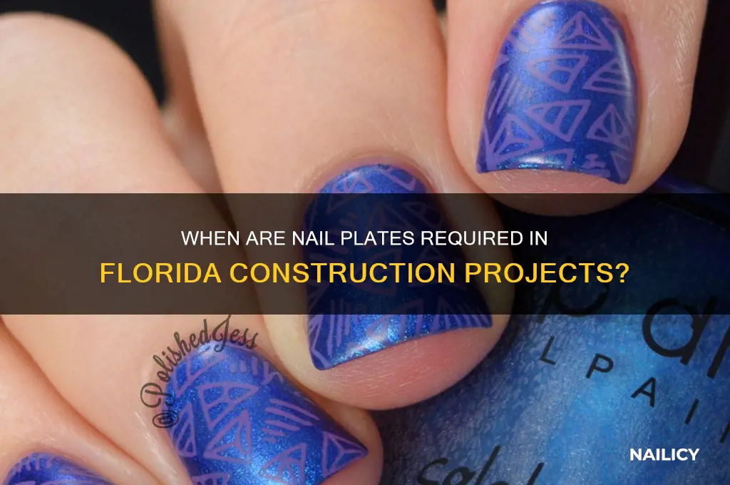 when do you need nail plates in florida