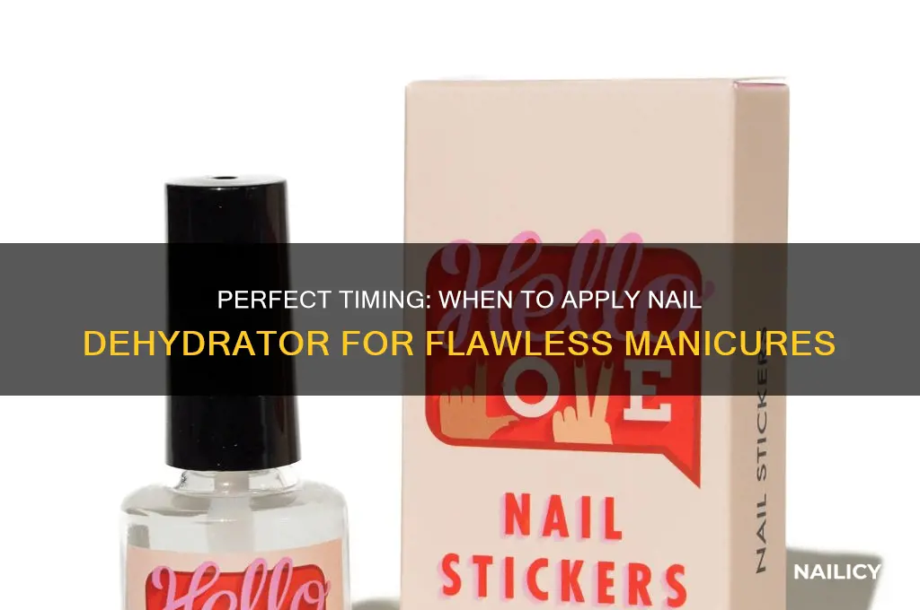 when do you put nail dehydrator on