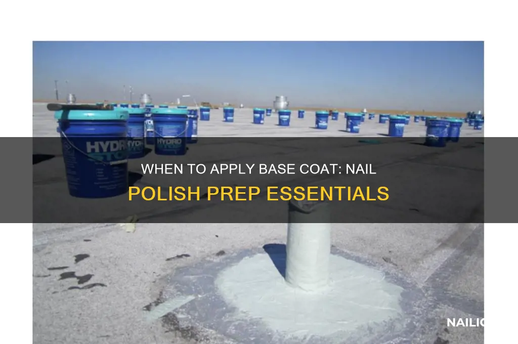 when does a base coat of nail polish go on