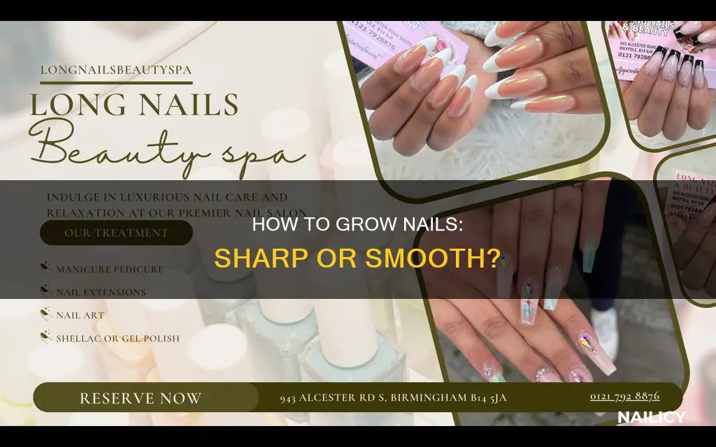 when growing out your nails are they to be sharp