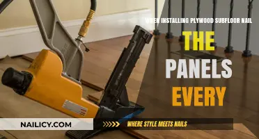 Proper Plywood Subfloor Installation: Nail Panels Every Few Inches for Stability
