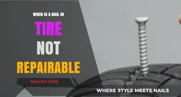 When a Nail in Your Tire Means Replacement, Not Repair
